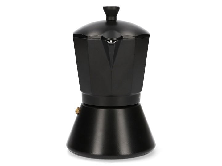 MIA MOKKA Kawiarka czarna 6 cup Aluminium Kolor Czarny Kategoria Kawiarki i kafetery