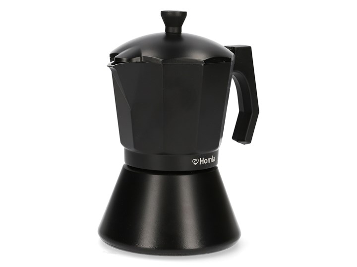 MIA MOKKA Kawiarka czarna 6 cup Aluminium Kolor Czarny