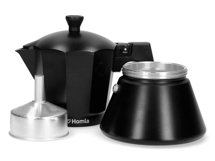 MIA MOKKA Kawiarka czarna 6 cup Aluminium Kolor Czarny