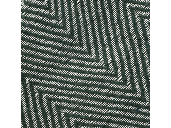 SPARRE Pled zygzak zielony 130x170 cm Bawełna Pomieszczenie Sypialnia Pomieszczenie Salon