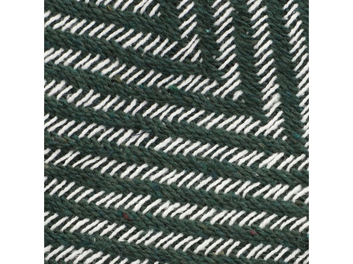 SPARRE Pled zygzak zielony 130x170 cm Bawełna Pomieszczenie Salon