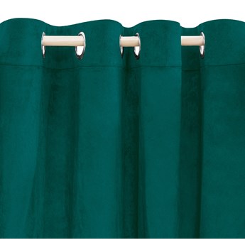 Zasłona PATTY welwetowa zielona 140x250 cm - Homla