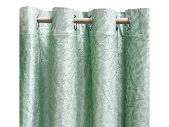 CALEEN Zasłona ze strukturą miętowa 140x250 cm Typ Zasłony gotowe
