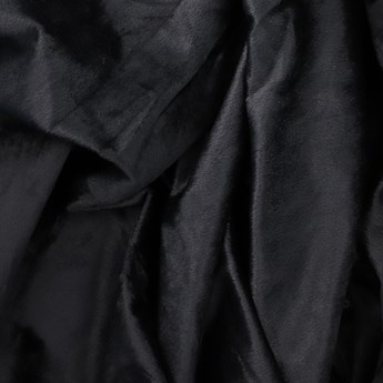 Zasłona PATTY welwetowa czarna 140x250 cm - Homla