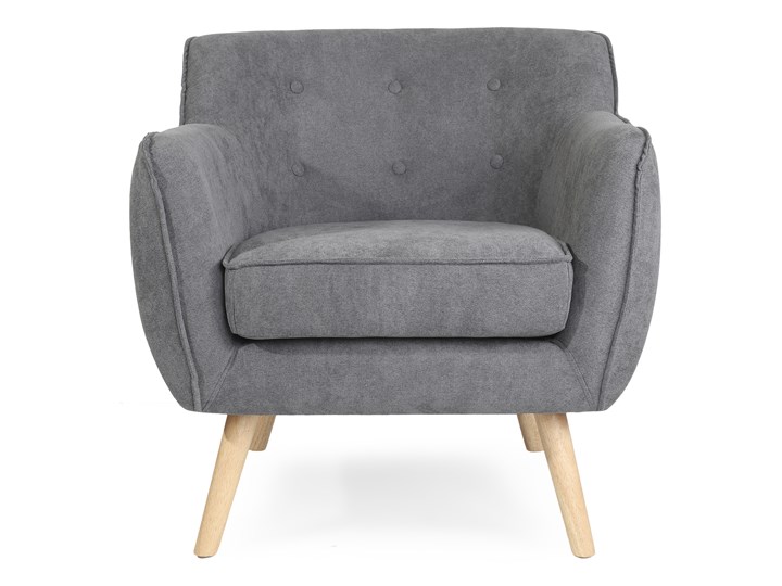 STOKKE NATURAL Fotel tapicerowany szary 77x77x78 cm Głębokość 77 cm Szerokość 77 cm Kategoria Fotele do salonu