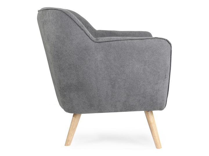 STOKKE NATURAL Fotel tapicerowany szary 77x77x78 cm Szerokość 77 cm Głębokość 77 cm Kategoria Fotele do salonu