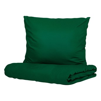 Pościel VELISE bawełniana ciemnozielona 160x200 cm - Homla
