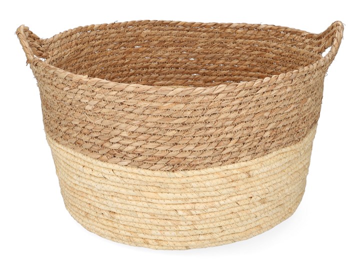 LUMBO Kosz z trawy morskiej okrągły 40x26 cm Kosze Kategoria Pudełka do przechowywania
