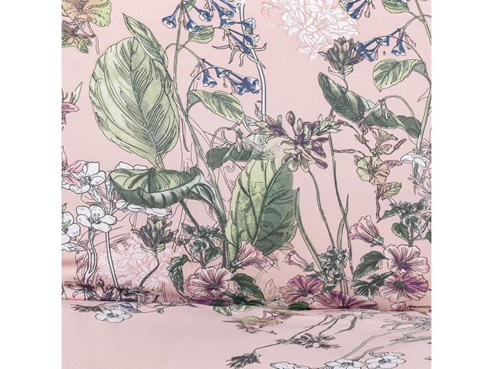 TANGIT Komplet pościeli satynowej w kwiaty 220x200 cm Pomieszczenie Pościel do sypialni 200x220 cm Satyna Kategoria Komplety pościeli