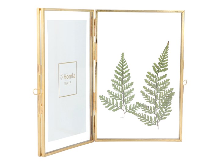 GRAZIA Ramka podwójna 20x15x1 cm Metal Rozmiar zdjęcia 15x20 cm
