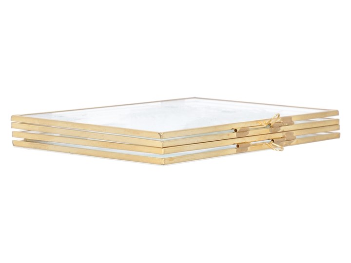 GRAZIA Ramka podwójna 20x15x1 cm Metal Rozmiar zdjęcia 15x20 cm