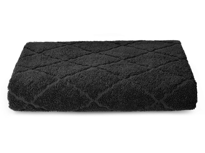 Ręcznik SAMINE z marokańską koniczyną czarny 70x130 cm - Homla Bawełna Łazienkowe Ręcznik kąpielowy Kategoria Ręczniki