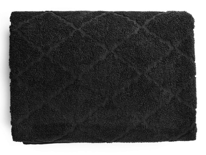Ręcznik SAMINE z marokańską koniczyną czarny 70x130 cm - Homla Łazienkowe Bawełna Ręcznik kąpielowy Kategoria Ręczniki