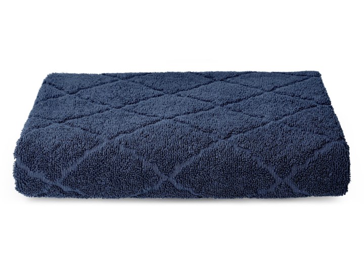 Ręcznik SAMINE z marokańską koniczyną granatowy 70x130 cm - Homla Łazienkowe Kolor Szary Ręcznik kąpielowy Bawełna Kategoria Ręczniki