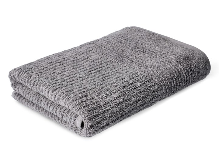 Ręcznik NALTIO w paski szary 70x130 cm - Homla Bawełna Łazienkowe Ręcznik plażowy Ręcznik kąpielowy Kategoria Ręczniki