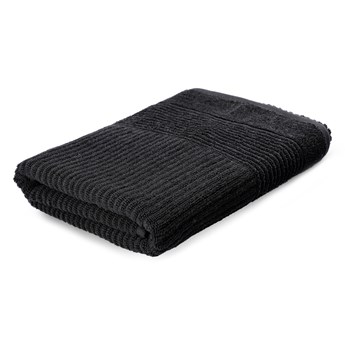 NALTIO Ręcznik w paski czarny 70x130 cm - Homla