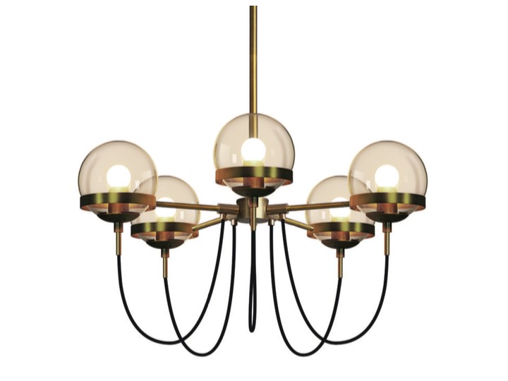 Kwadraty 6 - plafon - lampa sufitowa LED 80x60cm Metal Żyrandol Tworzywo sztuczne Kolor Złoty Pomieszczenie Salon