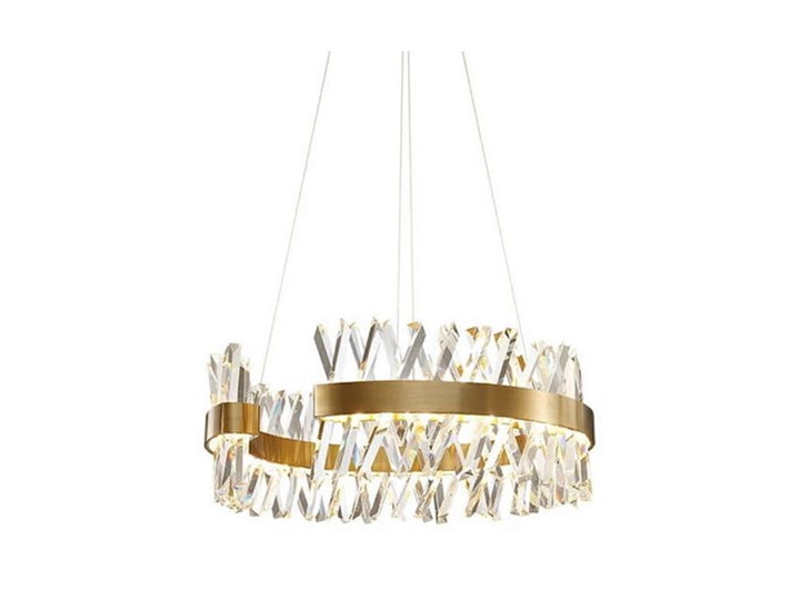 Amsterdam XXX Crystal Prisms - żyrandol kryształowy 80cm Lampa z kryształkami Mosiądz Styl Nowoczesny Metal Szkło Styl Klasyczny