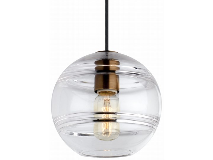 Tremble - nowoczesna lampa wisząca Lampa kula Lampa z kloszem Szkło Mosiądz Metal Ilość źródeł światła 3 źródła