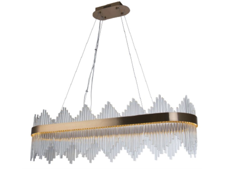 Delhi Crystal Rods Long - 110cm żyrandol LED kryształowy