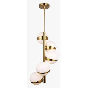 Cilion 5 - mleczne kule - nowoczesna lampa wisząca