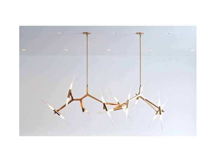 Structura gold - lampa nowoczesna Lampa inspirowana Szkło Metal Kategoria Lampy wiszące