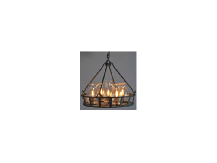 Vintage Jar Chandelier - żyrandol kuty metal + szkło Stal Mosiądz Kategoria Lampy wiszące