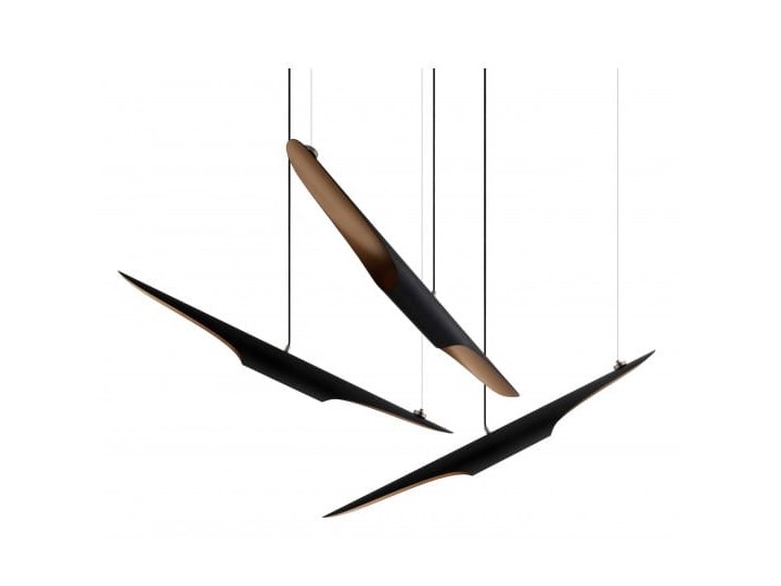 Aerophon 70 - lampa wisząca Ilość źródeł światła 2 źródła Metal Lampa inspirowana Pomieszczenie Salon