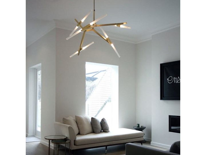 Structura gold - lampa nowoczesna Metal Kolor Złoty Szkło Lampa inspirowana Styl Nowoczesny