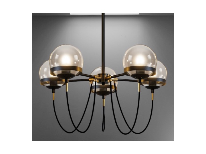 Octopus Medium- żyrandol 60cm Metal Lampa inspirowana Stal Szkło Funkcje Brak dodatkowych funkcji