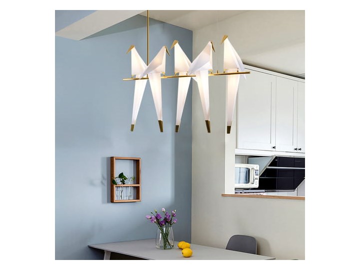 Ptaki - żyrandol nowoczesny Stal Lampa z kloszem Metal Lampa inspirowana Tworzywo sztuczne Funkcje Brak dodatkowych funkcji