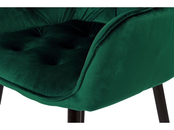 Krzesło welurowe NEVADA VELVET Ciemnozielone Skóra Kolor Zielony Metal Tkanina Krzesło inspirowane Głębokość 61 cm Tworzywo sztuczne Szerokość 59 cm Tapicerowane Wysokość 85 cm Styl Nowoczesny