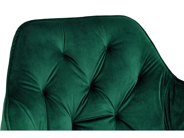 Krzesło welurowe NEVADA VELVET Ciemnozielone Tworzywo sztuczne Tapicerowane Krzesło inspirowane Metal Głębokość 61 cm Tkanina Wysokość 85 cm Skóra Szerokość 59 cm Kolor Zielony