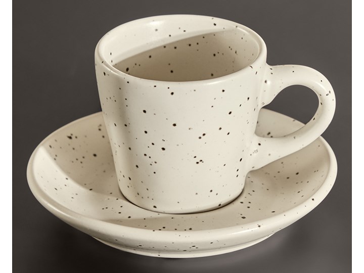 Filiżanka do kawy ze spodkiem Aratani biała Ceramika Kolor Biały Filiżanka do herbaty Filiżanka ze spodkiem Kategoria Filiżanki