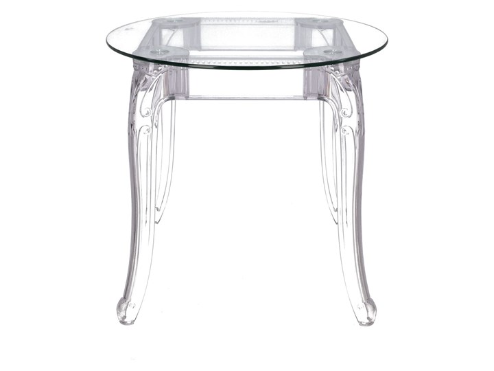 Stół transparentny okrągły Ghost 80' Długość 85 cm Szerokość 123 cm Długość 84 cm Tworzywo sztuczne Długość 123 cm Wysokość 84 cm Styl Nowoczesny Wysokość 74 cm Długość 80 cm Szerokość 84 cm Szkło Kolor Przezroczysty