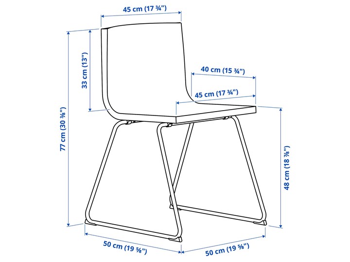 IKEA MÖRBYLÅNGA / BERNHARD Stół i 4 krzesła, okl dęb/Mjuk złoto-brązowy, 140x85 cm Kategoria Stoły z krzesłami Kolor Złoty