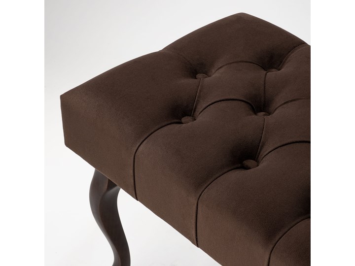 Ławka pikowana Chesterfield MAX Dark Brown Materiał obicia Skóra ekologiczna Pomieszczenie Przedpokój