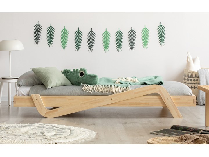 SELSEY Łóżko Sabris młodzieżowe z drewna Rozmiar materaca 100x200 cm Drewno Tradycyjne Rozmiar materaca 80x150 cm