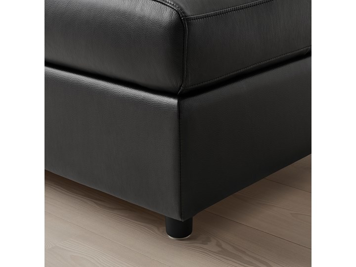 IKEA VIMLE Sofa 3-osobowa, z zagłówkiem/Grann/Bomstad czarny, Wysokość z zagłówkiem: 100 cm Boki Z bokami Modułowe Typ Gładkie