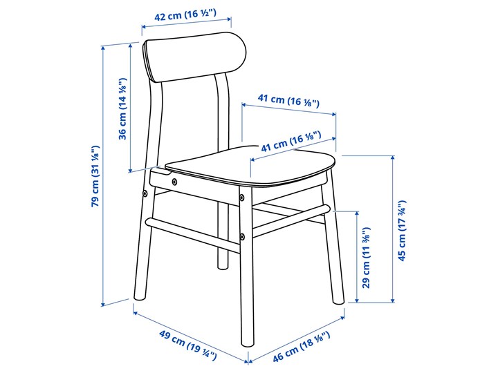 IKEA VEDBO / RÖNNINGE Stół i 4 krzesła, biały/brzoza, 160x95 cm Kategoria Stoły z krzesłami Pomieszczenie Jadalnia