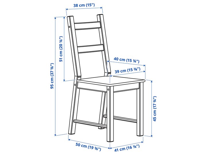 IKEA INGO / IVAR Stół i 4 krzesła, sosna, 120 cm Kategoria Stoły z krzesłami