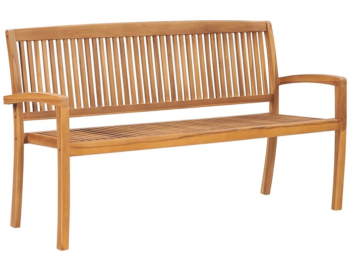 Drewniana ławka ogrodowa - Patton 3X Długość 159 cm Drewno Długość 139 cm Styl Rustykalny