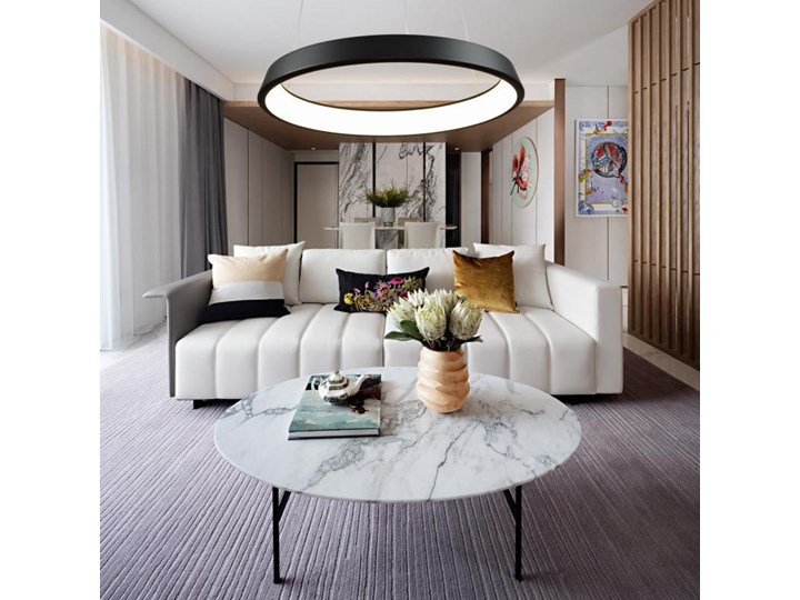 MCODO :: Ultranowoczesna lampa led Orbit rp1 o mocy 36W z ciepłą barwą światła 3000K Tworzywo sztuczne Styl Nowoczesny