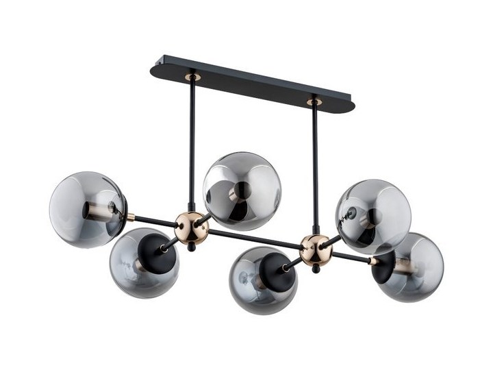 Lampa sufitowa DENAR OP. OŚW. 6 PŁ Metal Stal Chrom Styl Nowoczesny Lampa z kloszem Styl Klasyczny