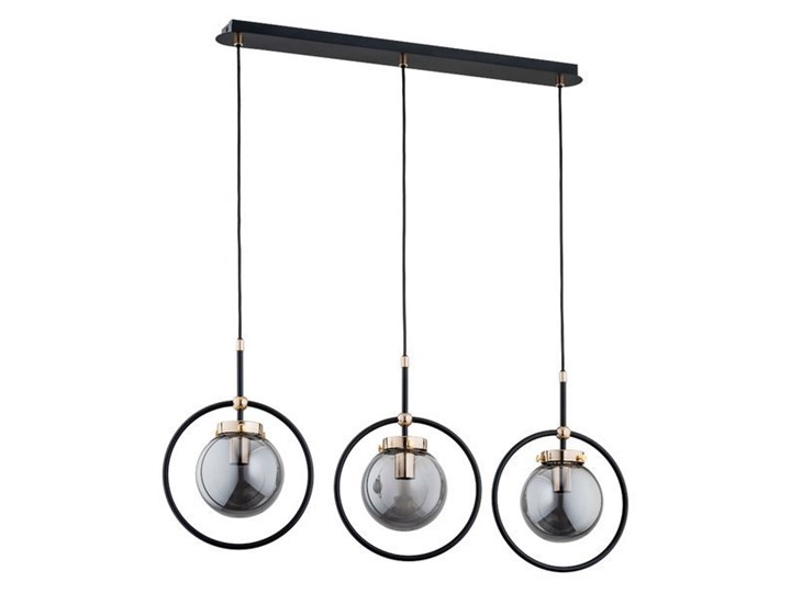 Nowoczesna lampa wisząca AKIRA OP. OŚW. 3 PŁ Lampa z kloszem Styl Klasyczny Metal Chrom Stal Pomieszczenie Sypialnia
