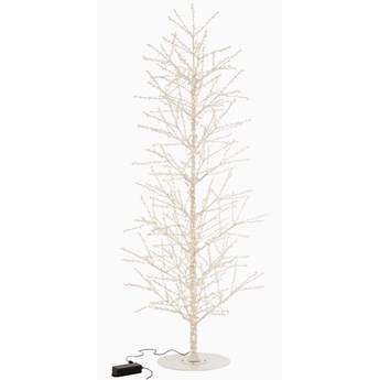 Drzewko świecące LED 380cm Biało Perłowe