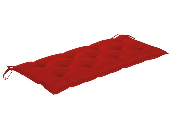 VidaXL Huśtawka ogrodowa z czerwoną poduszką, 170 cm, drewno tekowe Typ Huśtawka ze stelażem Kolor Czerwony