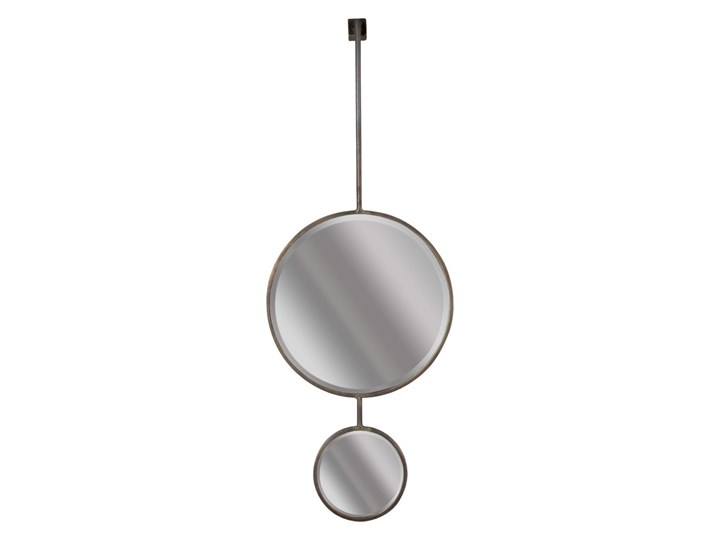 podwójne lustro industrialne Chain, rozmiar XL, Be Pure Home Styl Nowoczesny Okrągłe Ścienne Styl Vintage