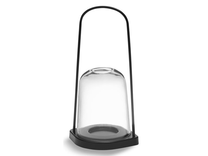 latarenka świecznik Bell, Ø15 cm antracytowy, Skagerak Szkło Stal Lampion Metal Aluminium Kolor Szary