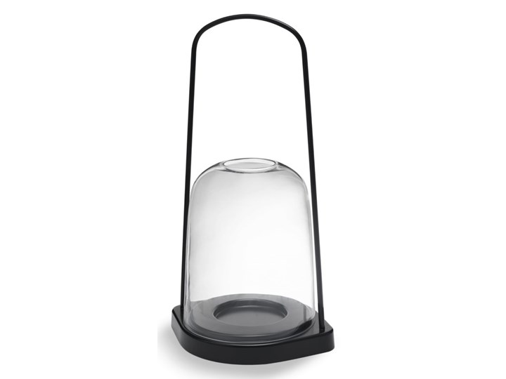 latarenka świecznik Bell, Ø25 cm antracytowy, Skagerak Metal Lampion Stal Szkło Aluminium Kolor Szary